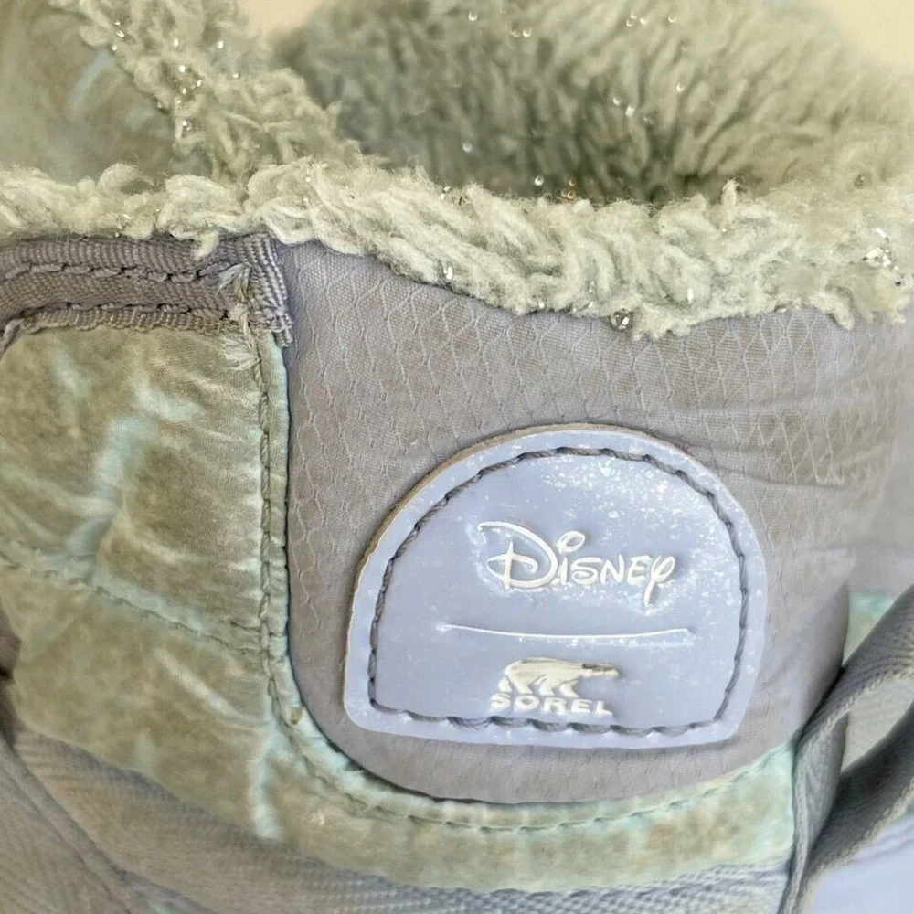 Sorel Disney Whitney Short Frozen Elsa 2 Snow Boots Girls 12 Purple‎ Waterproof